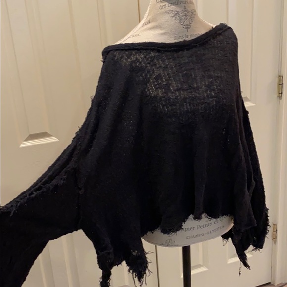 We The Free Sweaters - FP Distressed Wide Neck Sweater